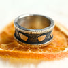 Geschwärzter Bicolor Ring "Sharon"