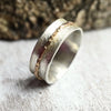 Damenring aus Silber "Sarit" mit goldenem Außenring