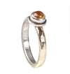 Bicolor Citrin Ring "Tamar" aus 925er Silber und 333er Gold