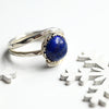 Silberring mit Lapislazuli "Michal" – handgefertigter Damenring