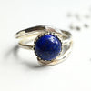 Silberring mit Lapislazuli "Michal" – handgefertigter Damenring