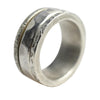 Silberring mit drehbarer Schiene – breiter Meditationsring aus 925 Silber