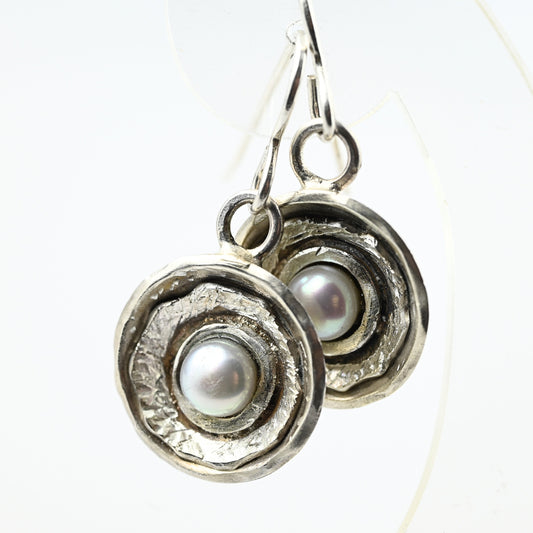 Perlen-Ohrringe 925er Silber