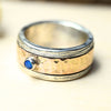Damenring "Shimrit" Bicolor mit Opal (synthetisch)