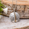 Bicolor Anhänger 925 Silber & Gold 333 mit Silberkette