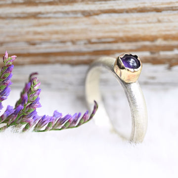 Bicolor Amethyst-Ring "Nurit"