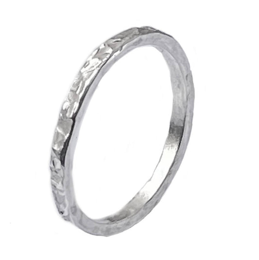 Vorsteckring "Shavit" 925er Silber – Handgefertigter Bandring