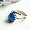 Damenring Silberring "Eden" mit Blauem Achat