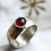 Granat Ring "Esther" mit Goldband