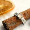 Gehämmerter Ring "Vardit" aus Silber und Gold