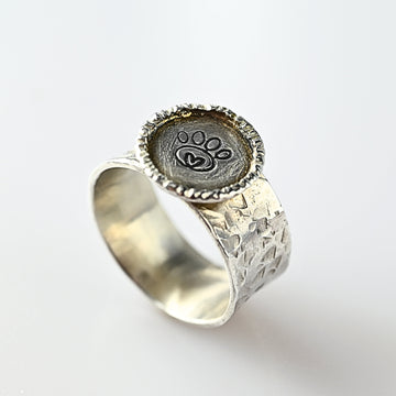 Pfötchen-Ring "Tali" 925 Sterling Silber