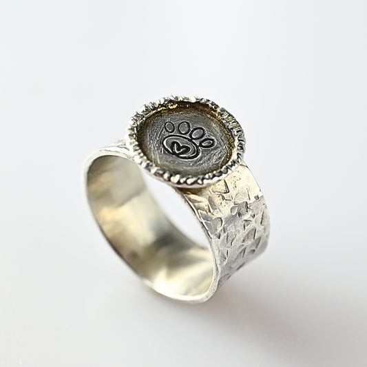 Pfötchen-Ring "Tali" 925 Sterling Silber