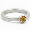 Dezenter Citrin Ring "Shlomit" aus 925er Silber