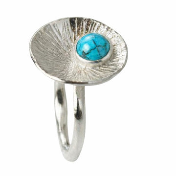 Damenring "Nili" aus Silber mit Türkisstein